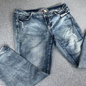 Parasuco Denim Legend Jeans Mens 42x31 Distressed Slim Straight Authentic Y2K